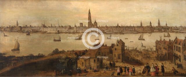The Antwerp Waterfront, 17th century. Creator: Anon.