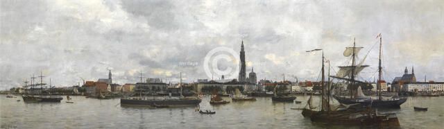 The Antwerp Waterfront in 1870, 1878. Creator: Robert Mols.