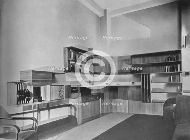 'The apartment of Ben Herzberg, New York. Designed by Howe and Lescaze', 1933. Artist: Unknown.