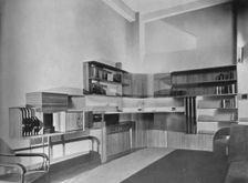 The apartment of Ben Herzberg, New York. Designed by Howe and Lescaze 1933