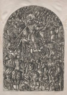 The Apocalypse: Christ Mounted on a White Horse, 1546-1556. Creator: Jean Duvet (French, 1485-1561)