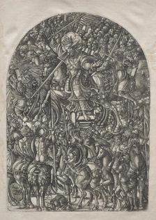 The Apocalypse: Christ Mounted on a White Horse, 1546-1556. Creator: Jean Duvet (French, 1485-1561)