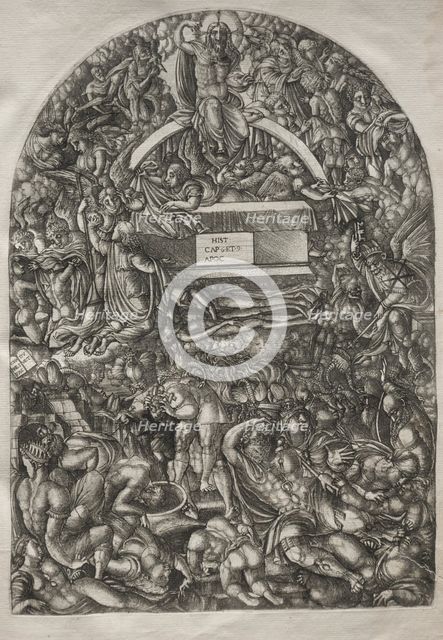 The Apocalypse: A Star Falls and Makes Hell to Open, 1546-1556. Creator: Jean Duvet (French, 1485-1561).