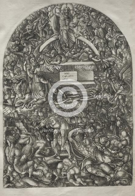 The Apocalypse: A Star Falls and Makes Hell to Open, 1546-1556. Creator: Jean Duvet (French, 1485-1561).