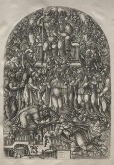 The Apocalypse: An Innumerable Multitude Which Stand before the Throne, 1546-1556. Creator: Jean Duvet (French, 1485-1561)