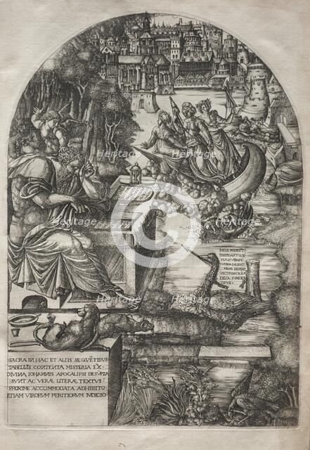 The Apocalypse: Duvet Studying the Apocalypse, 1555. Creator: Jean Duvet (French, 1485-1561).