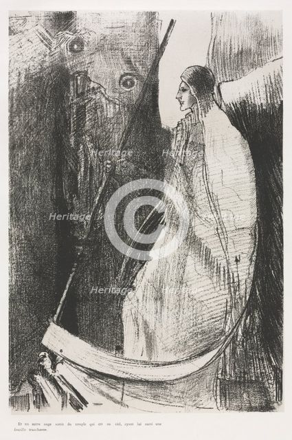 The Apocalypse of Saint John: And Another Angel Came Out of the Temple..., 1899. Creator: Odilon Redon (French, 1840-1916); Blanchard; Ambroise Vollard (French, 1867-1939).