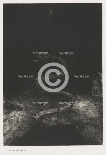 The Apocalypse of Saint John: And Bound Him a Thousand Years, 1899. Creator: Odilon Redon (French, 1840-1916); Blanchard; Ambroise Vollard (French, 1867-1939).