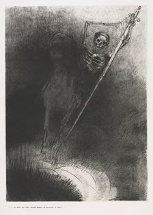 The Apocalypse of Saint John: And His Name That Sat on Him Was Death, 1899. Creator: Odilon Redon (French, 1840-1916); Blanchard; Ambroise Vollard (French, 1867-1939)
