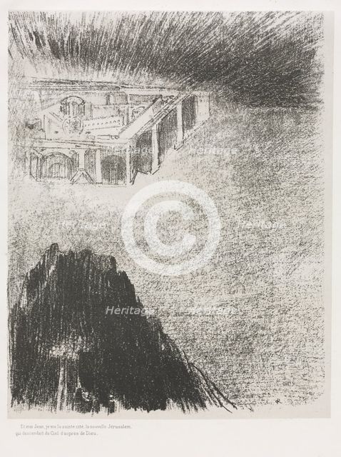 The Apocalypse of Saint John: And I, John, Saw the Holy City, New Jerusalem…., 1899. Creator: Odilon Redon (French, 1840-1916); Blanchard; Ambroise Vollard (French, 1867-1939).