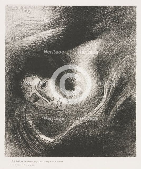 The Apocalypse of Saint John: And the Devil That Deceived Them was Cast into the Lake…, 1899. Creator: Odilon Redon (French, 1840-1916); Blanchard; Ambroise Vollard (French, 1867-1939).
