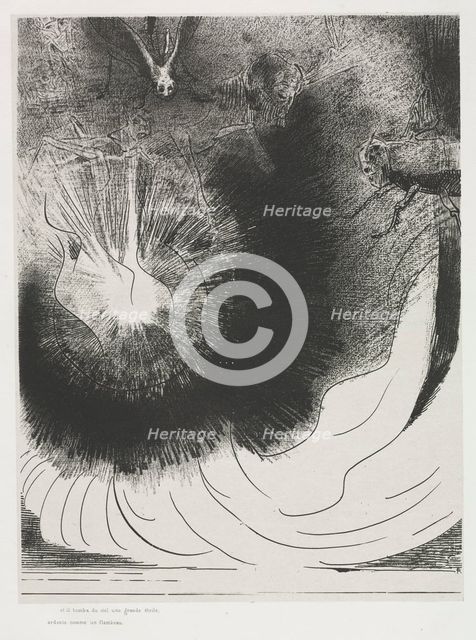 The Apocalypse of Saint John: And There Fell a Great Star from Heaven, Burning..., 1899. Creator: Odilon Redon (French, 1840-1916); Blanchard; Ambroise Vollard (French, 1867-1939).