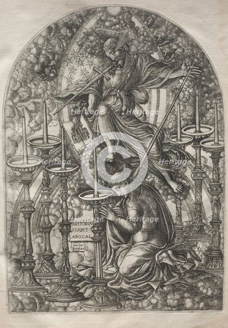 The Apocalypse: St. John Sees Seven Golden Candlesticks, 1546-1556. Creator: Jean Duvet (French, 1485-1561).