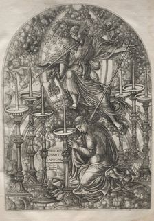 The Apocalypse: St. John Sees Seven Golden Candlesticks, 1546-1556. Creator: Jean Duvet (French, 1485-1561)
