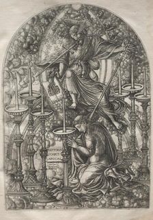 The Apocalypse: St. John Sees Seven Golden Candlesticks, 1546-1556. Creator: Jean Duvet (French, 1485-1561)