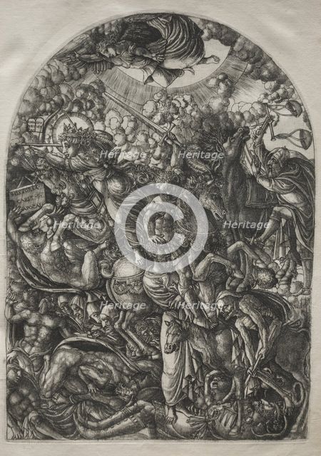 The Apocalypse: St. John Sees the Four Riders, 1546-1556. Creator: Jean Duvet (French, 1485-1561).