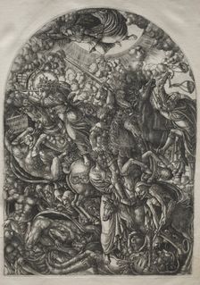 The Apocalypse: St. John Sees the Four Riders, 1546-1556. Creator: Jean Duvet (French, 1485-1561)