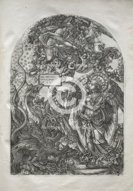 The Apocalypse: St. Michael and the Dragon, 1546-1556. Creator: Jean Duvet (French, 1485-1561).