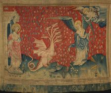 The Apocalypse Tapestry, Scene 35: The Woman Receiving Wings, Between 1373 and 1380. Creator: Anonymous master