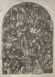 The Apocalypse: The Martyrdom of St. John the Evangelist, 1546-1556. Creator: Jean Duvet (French, 1485-1561)