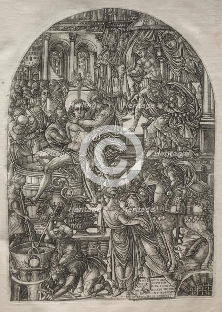 The Apocalypse: The Martyrdom of St. John the Evangelist, 1546-1556. Creator: Jean Duvet (French, 1485-1561).