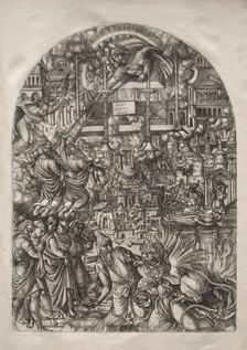 The Apocalypse: The Measurement of the Temple, 1546-1556. Creator: Jean Duvet (French, 1485-1561)