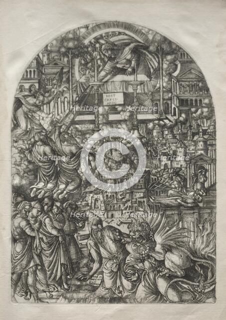 The Apocalypse: The Measurement of the Temple, 1546-1556. Creator: Jean Duvet (French, 1485-1561).