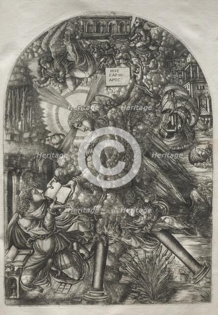 The Apocalypse: The Angel Gives St. John the Book to Eat, 1546-1556. Creator: Jean Duvet (French, 1485-1561).