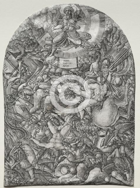 The Apocalypse: The Angel in the Sun Calling the Birds of Prey, 1500s. Creator: Jean Duvet (French, 1485-1561).