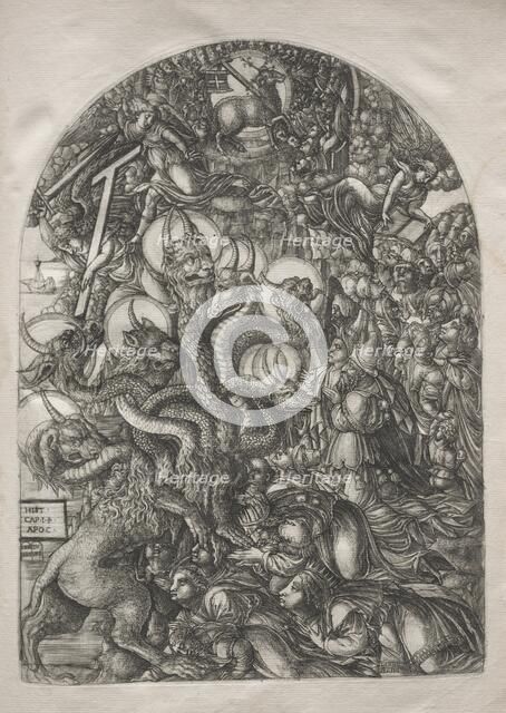 The Apocalypse: The Beast with Seven Heads and Ten Horns, 1546-1556. Creator: Jean Duvet (French, 1485-1561).