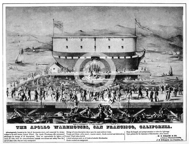 The Apollo warehouses, San Francisco, California, 19th century (1937). Artist: Unknown