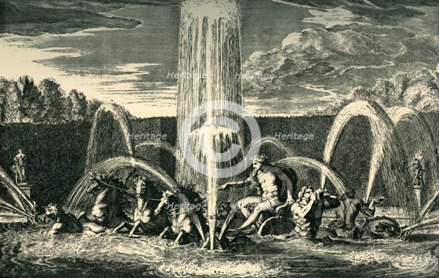 The Apollo Fountain in the Gardens of Versailles, France, 1683, (1903). Creator: Unknown.