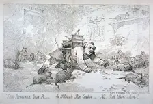 The apostate Jack R - the political rat catcher - NB. Rats taken alive! 1784. Artist: Thomas Rowlandson