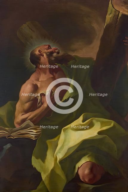 The Apostle Andrew, 1754. Creator: Johann Lucas Kracker.