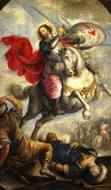 The Apostle James on horseback, 1649. Creator: Francisco Camilo