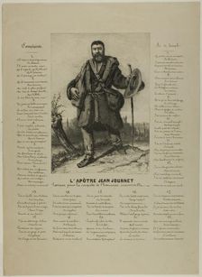 The Apostle Jean Journet, 1850. Creator: Gustave Courbet