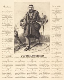 The Apostle Jean Journet Setting Out for the Conquest of Universal Harmony, 1850. Creator: Gustave Courbet