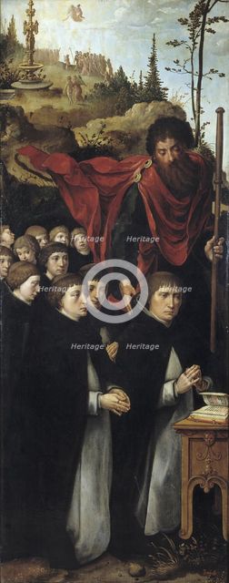 The Apostle Saint James the Great with Preachers (Right panel of The Last Judgment triptych). Artist: Coecke van Aelst, Pieter, the Elder (1502-1550)