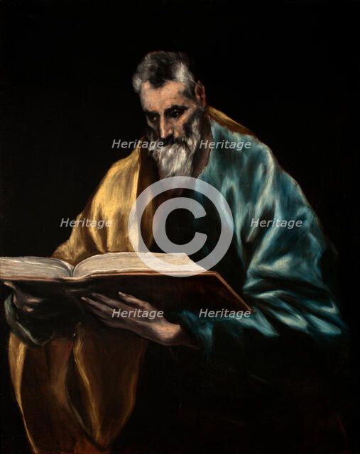 The Apostle Simon. Artist: El Greco, Dominico (1541-1614)