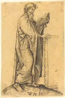 The Apostle Simon, c. 1480/1490. Creator: Wolf Huber