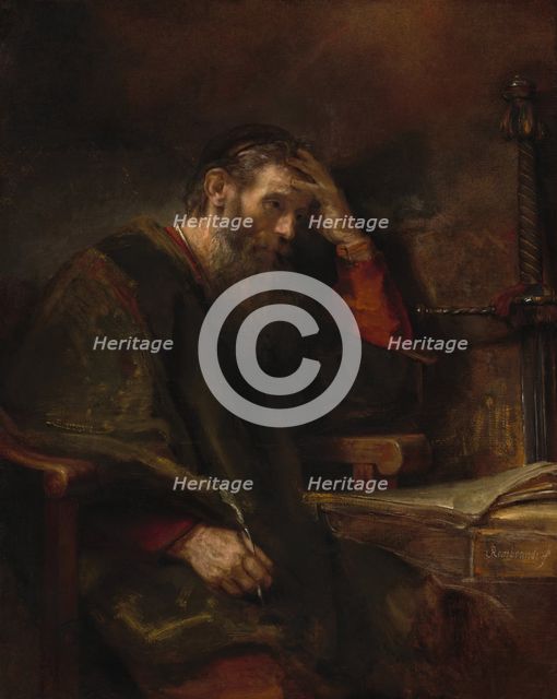 The Apostle Paul, c. 1657. Creators: Rembrandt Harmensz van Rijn, Workshop of Rembrandt.