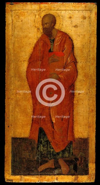 The Apostle Paul. Icon from the Deesis Iconostasis, Last quarter of the 14th century. Artist: Theophanes the Greek (ca. 1340-ca. 1410)