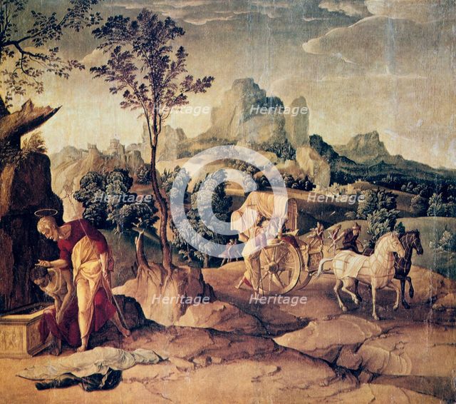 'The Apostle Philip Baptizing the Eunuch', 16th century.  Artist: Jan van Scorel