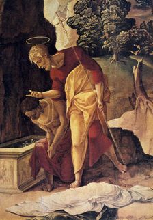 The Apostle Philip Baptizing the Eunuch detail, 16th century. Artist: Jan van Scorel