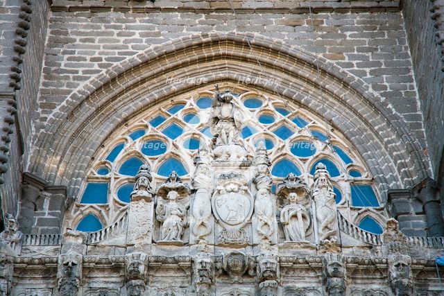 The 'Apostle's Gate', the Cathedral of Avila, Spain, 2007. Creator: Samuel Magal.