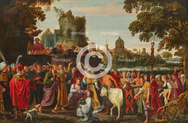 The Apostles Paul and Barnabas in Lystra, First third of 17th century. Creator: Teniers, David, the Elder (1582-1649).