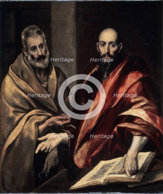 'The Apostles St. Peter and St. Paul', 1587-1592.  Artist: El Greco