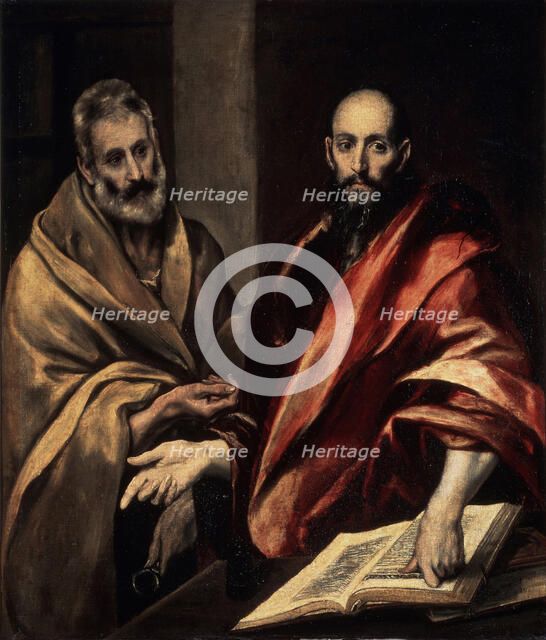 The Apostles St. Peter and St. Paul, 1587-1592. Artist: El Greco, Dominico (1541-1614)