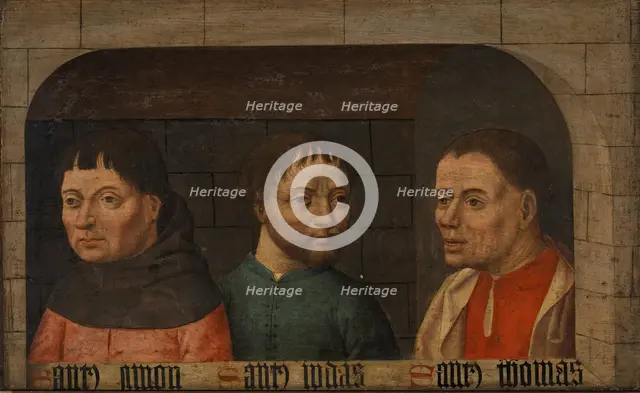 The Apostles Simon, Jude, and Thomas, between c1490 and c1500. Creator: Master Pacully.