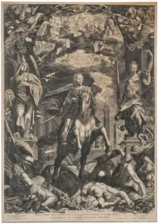 The Apotheosis of Emperor Ferdinand II of Austria, 1629. Creator: Sadeler, Aegidius (1575-1629)
